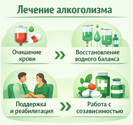 лечение алкоголизма в Губахе этапы